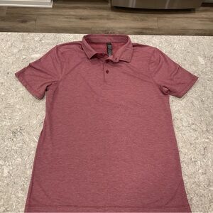 lululemon athletica Burgundy Polo Shirt